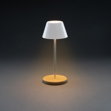 Logo trade promotional products picture of: Pure Glow RCS usb-rechargeable recycled plastic table lamp