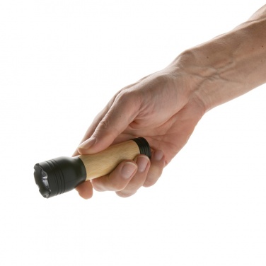 Logotrade advertising product image of: Lucid 1W RCS certified recycled plastic & bamboo torch