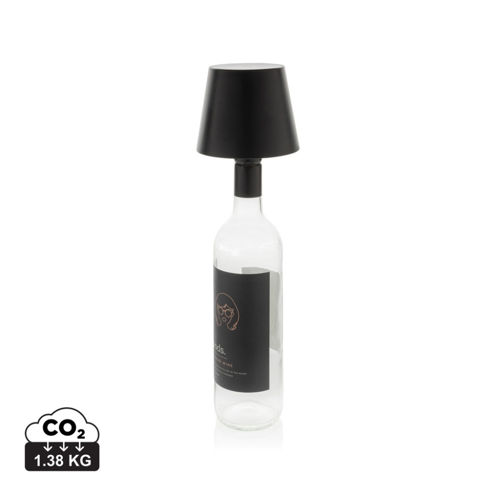 Logo trade promotional gifts picture of: BottleGlow RCS recycled plastic bottle lamp