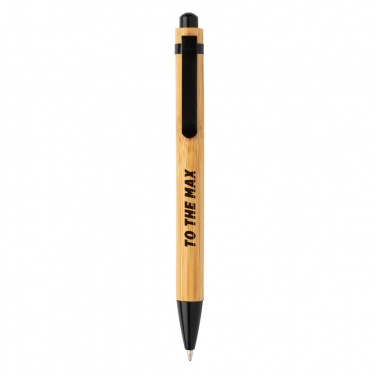 Logo trade promotional items picture of: Bamboo pen