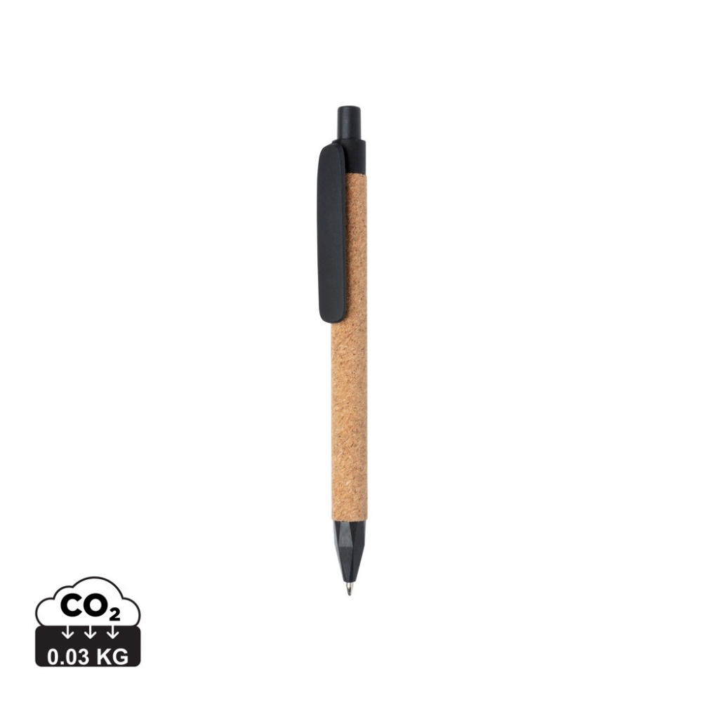 Logo trade promotional item photo of: Write wheatstraw and cork pen