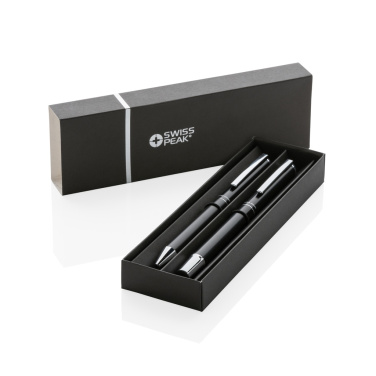 Logotrade promotional items photo of: Swiss Peak Cedar RCS certified recycled aluminum pen set