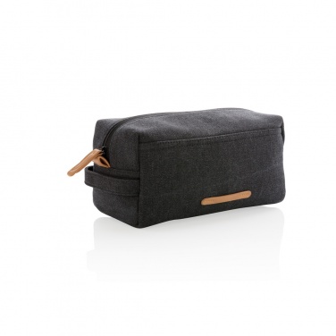 Logotrade promotional gift image of: Canvas toiletry bag PVC free