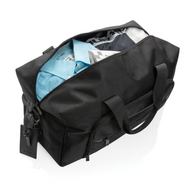 Logotrade promotional merchandise picture of: Swiss Peak AWARE™ RPET Voyager weekend bag