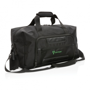 Logotrade promotional product picture of: Swiss Peak AWARE™ RPET Voyager weekend bag