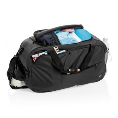 Logo trade advertising products picture of: Swiss Peak AWARE™ RPET sports duffel bag