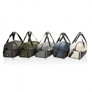 Logo trade business gifts image of: Kazu AWARE™ RPET basic weekend duffel