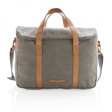 Logo trade advertising products picture of: Canvas laptop bag PVC free
