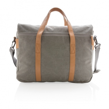 Logo trade promotional merchandise photo of: Canvas laptop bag PVC free