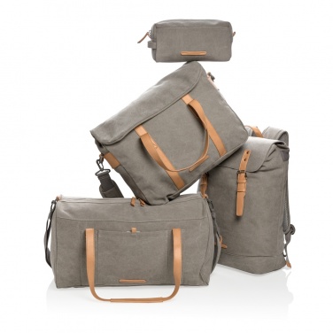 Logo trade promotional item photo of: Canvas laptop bag PVC free