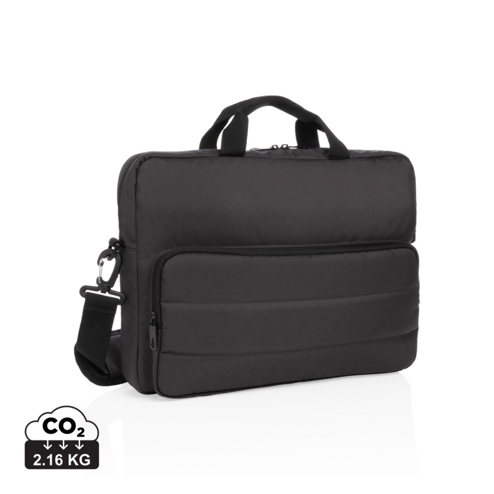 Logo trade promotional merchandise image of: Impact AWARE™ RPET 15.6" laptop bag