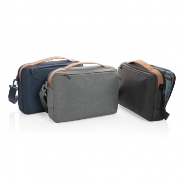 Logo trade promotional products picture of: Impact AWARE™ 300D two tone deluxe 15.6" laptop bag