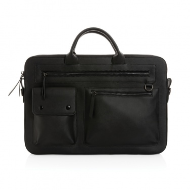 Logo trade business gift photo of: Swiss Peak GRS recycled PU 14 inch laptop bag
