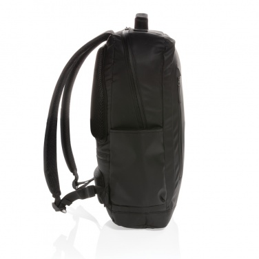 Logo trade promotional gifts image of: Fashion black 15.6" laptop backpack PVC free