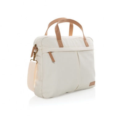 Logotrade promotional giveaway image of: Impact AWARE™ 16 oz. recycled canvas laptop bag