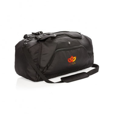 Logo trade promotional gifts picture of: Swiss Peak RFID sports duffel & backpack