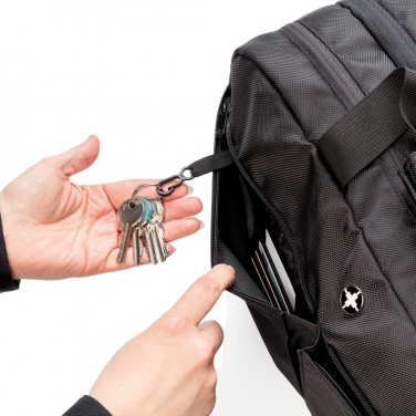 Logo trade promotional item photo of: Swiss Peak RFID duffle with suitcase opening