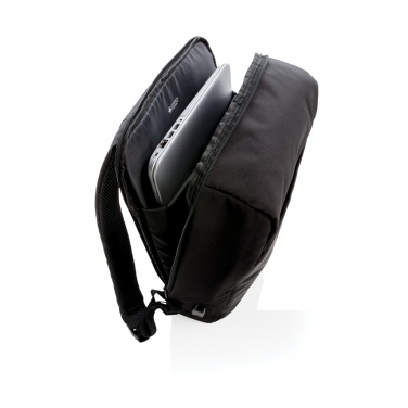 Logo trade promotional merchandise picture of: Swiss Peak 15" anti-theft RFID & USB backpack PVC free