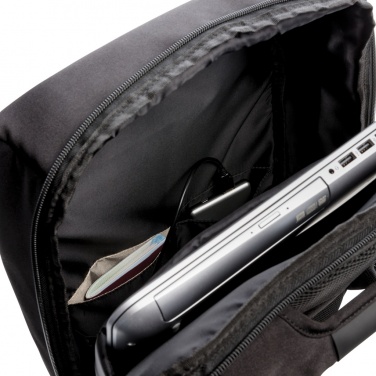 Logo trade corporate gifts image of: Swiss Peak 15" anti-theft RFID & USB backpack PVC free