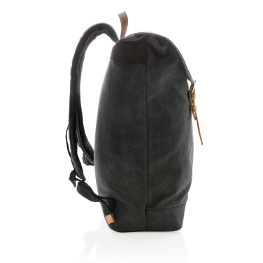 Logo trade corporate gift photo of: Canvas laptop backpack PVC free