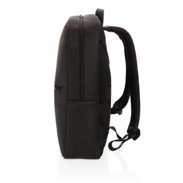 Logo trade corporate gifts image of: Swiss Peak deluxe PU laptop backpack PVC free