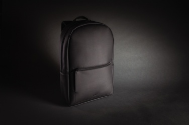Logotrade advertising product picture of: Swiss Peak deluxe PU laptop backpack PVC free
