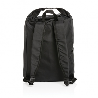 Logotrade business gift image of: Impact AWARE™ RPET lightweight rolltop backpack