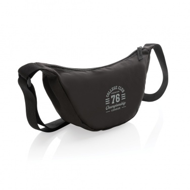 Logo trade business gifts image of: Crescent AWARE™ RPET half moon sling bag