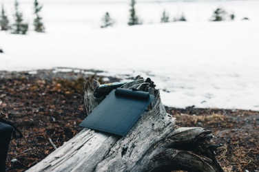 Logotrade promotional gift picture of: Pedro AWARE™ RPET deluxe backpack with 5W solar panel