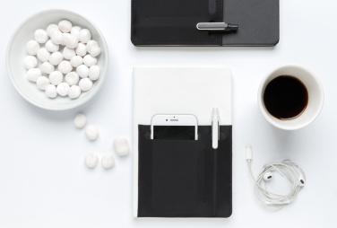 Logotrade promotional product picture of: A5 Deluxe notebook with smart pockets