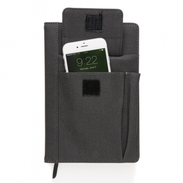 Logotrade promotional giveaway image of: Notebook with phone pocket