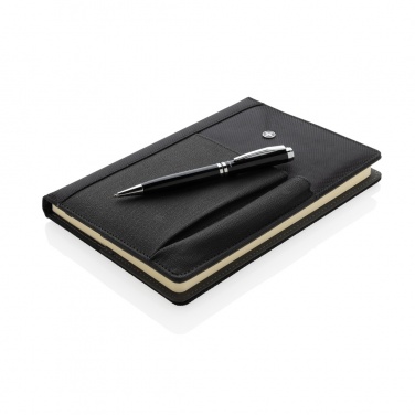 Logo trade corporate gifts picture of: Refillable notebook and pen set