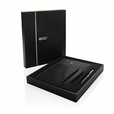 Logotrade promotional product image of: Refillable notebook and pen set
