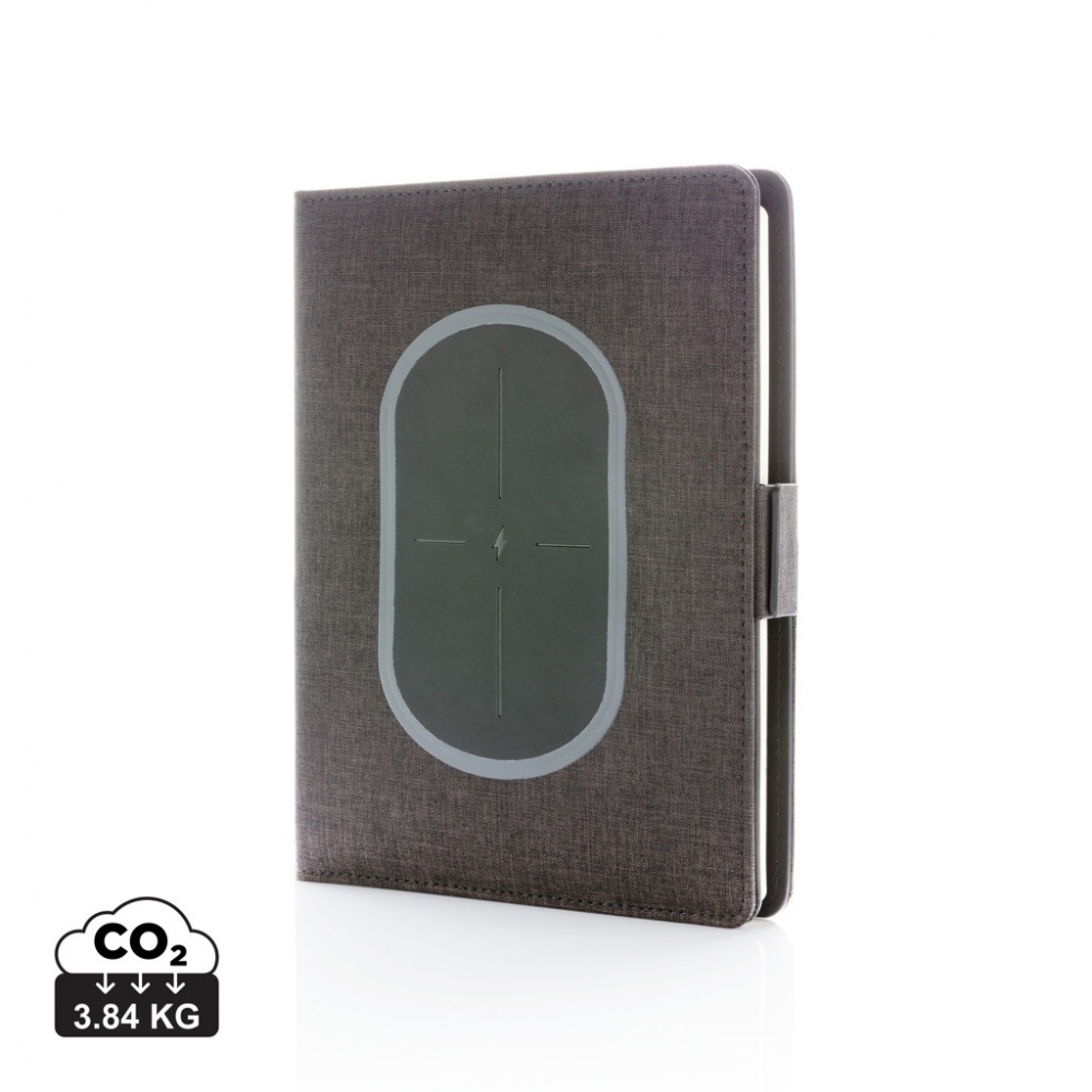 Logotrade advertising product picture of: Air 5W wireless charging notebook cover A5
