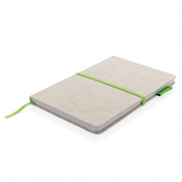 Logo trade promotional products picture of: A5 jute notebook