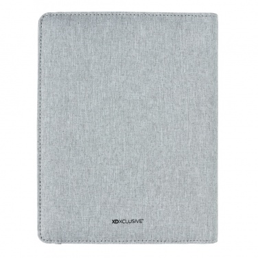 Logo trade promotional products image of: Air 5W wireless charging notebook with 5000mAh powerbank