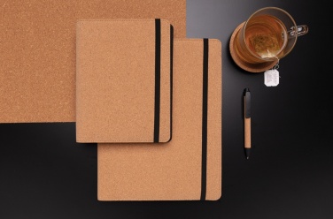 Logo trade advertising products picture of: Deluxe cork portfolio A4 with pen