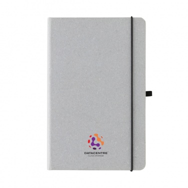 Logo trade promotional products image of: Recycled leather hardcover notebook A5