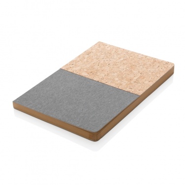 Logotrade promotional giveaway image of: A5 cork & kraft notebook