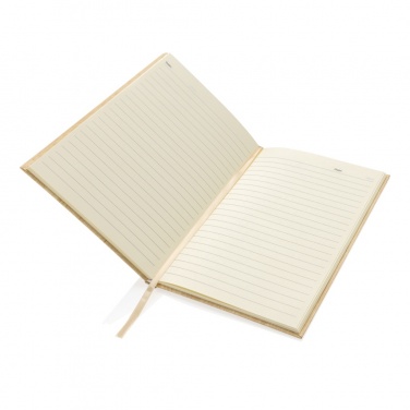 Logo trade promotional giveaways picture of: Kavana wood print A5 notebook