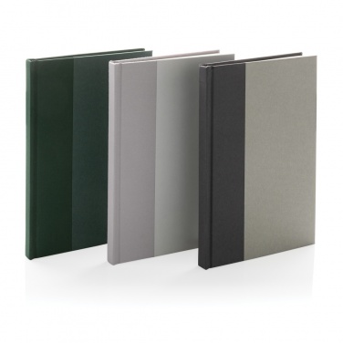 Logo trade promotional gifts picture of: Words GRS certified RPET & Kraft A5 notebook