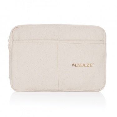 Logotrade business gift image of: Laluka AWARE™ recycled cotton 15.6 inch laptop sleeve