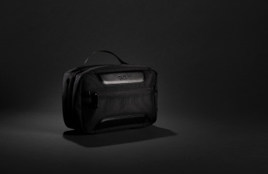 Logo trade business gift photo of: Swiss Peak AWARE™ RPET Voyager toiletry bag