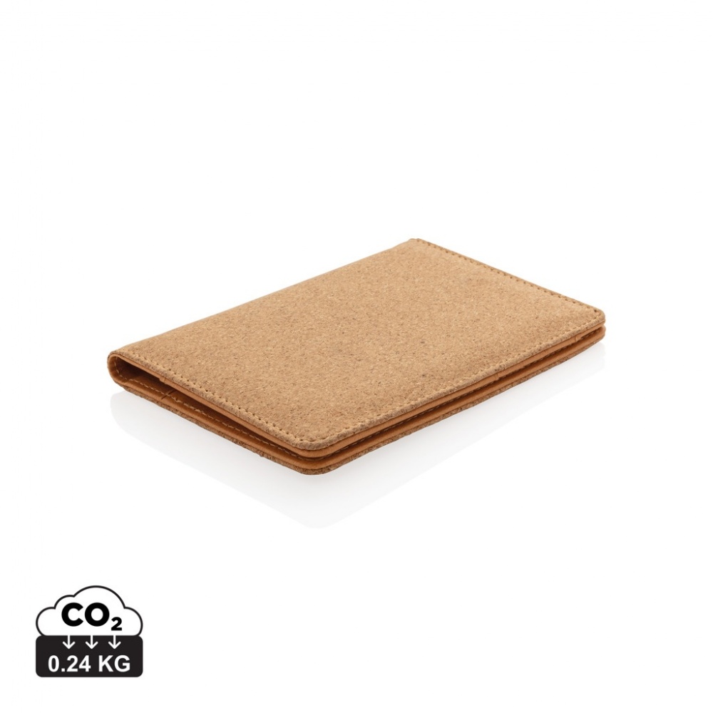 Logo trade advertising products image of: Cork secure RFID passport cover