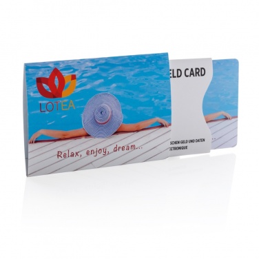 Logo trade promotional item photo of: Anti-skimming RFID shield card with active jamming chip