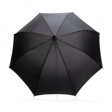 Logotrade advertising product picture of: 23" Impact AWARE™ RPET 190T auto open bamboo umbrella