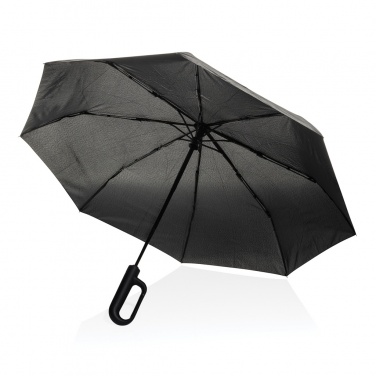 Logotrade advertising product image of: Yara 21" AWARE™ RPET solid colour umbrella with carabiner