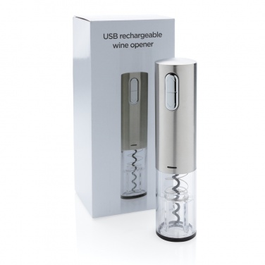 Logo trade promotional gift photo of: Electric wine opener - USB rechargeable