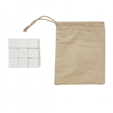 Logo trade promotional merchandise picture of: Wooden brain game in canvas pouch