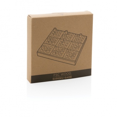 Logo trade promotional gifts picture of: Wooden Sudoku game